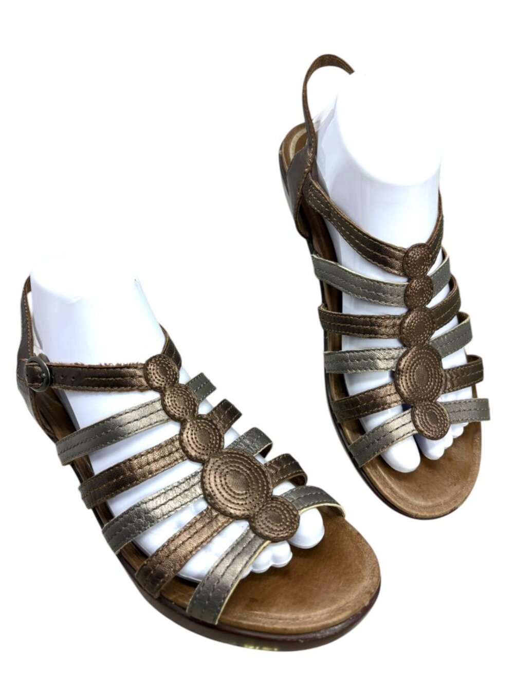 DANSKO‎ Drea Metallic Leather Fisherman Sandals